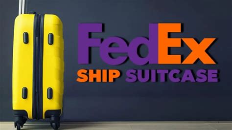 shipping a suitcase via fedex.